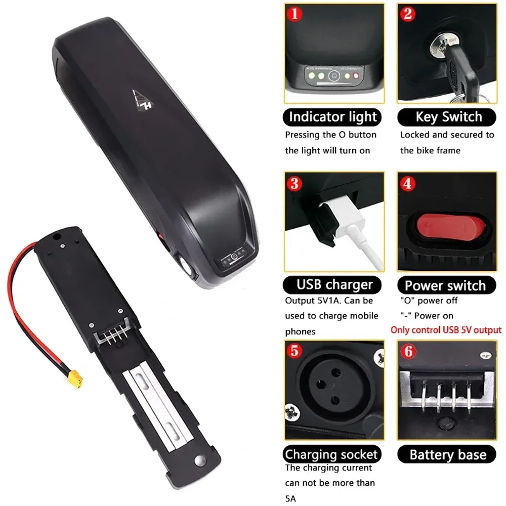 Hailong E-bike Battery 36V 48V - Ebike Battery 48V 20Ah Hailong 评论和价格